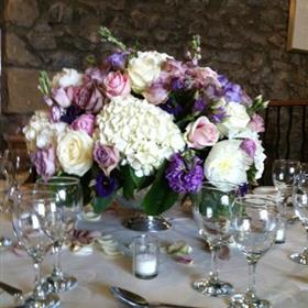 fwthumbSilver bowl with sumptuous dome of roses & hydrangea.jpg